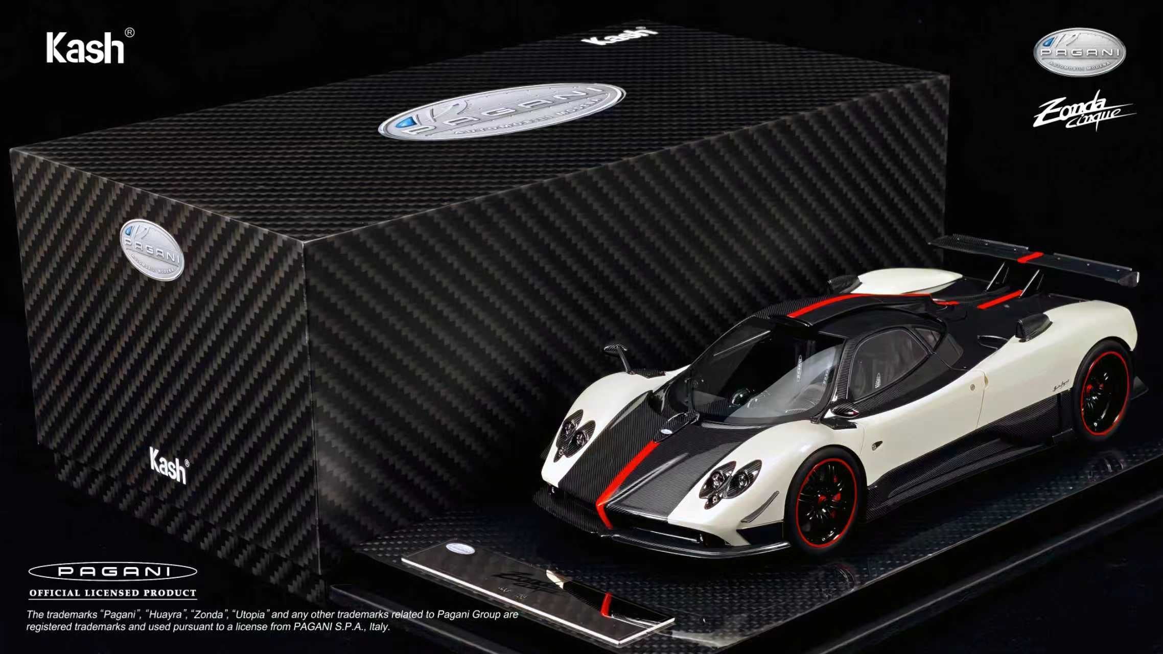 Kash Model 1/18 Pagani Zonda Cinque Coupe KPZC001