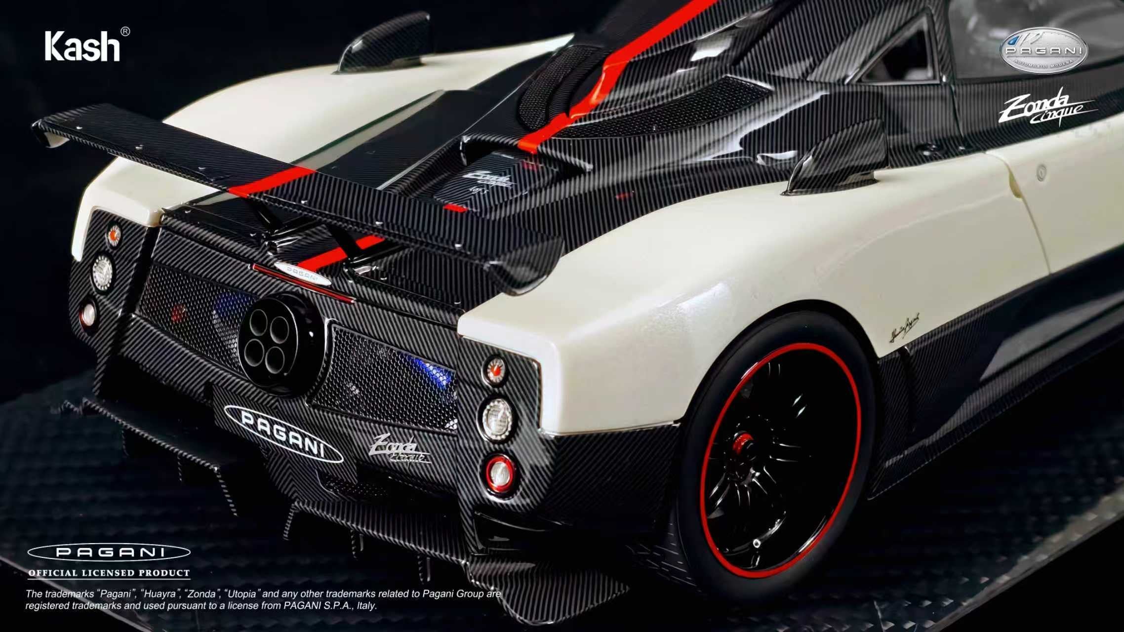 Kash Model 1/18 Pagani Zonda Cinque Coupe KPZC001